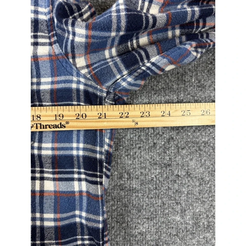 J.Crew Shirt Men's Size Medium‎ Blue Plaid Flannel Outdoor Casual Heritage